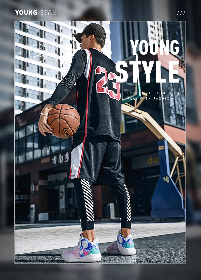 科比战靴6欧文8代7防滑耐磨水泥地摩擦有声音儿童运动鞋 音速9白粉 41