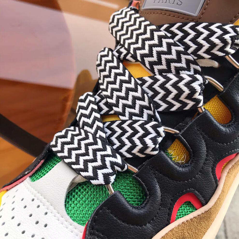 鞋时尚新款浪凡面包鞋拼色厚底德训鞋情侣老爹鞋大系带男女跑步板鞋