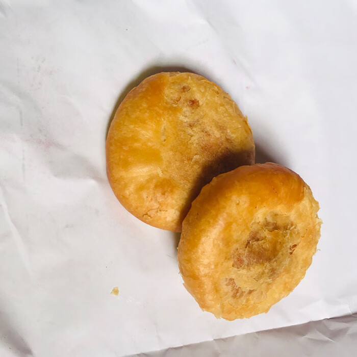 甲子绿豆饼 惠来绿豆饼 陆丰特产 潮汕糕点茶点 素饼 260克 1条8只装