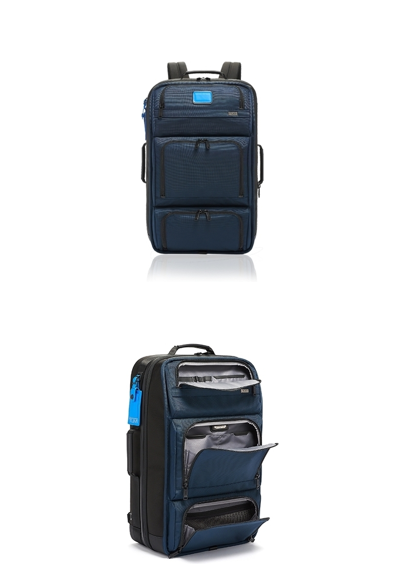 tumi途明alpha3系列弹道尼龙多功能差旅男士双肩背包海军蓝02603592