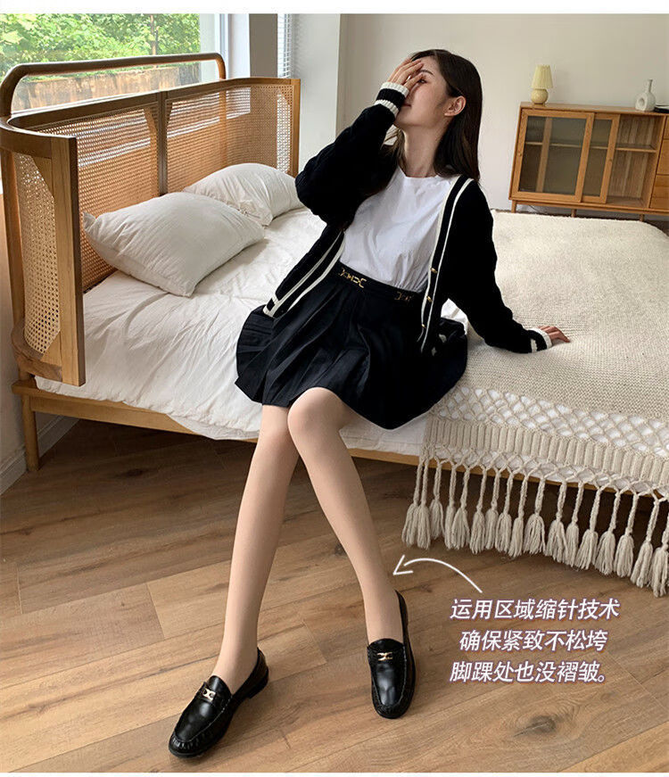恩瑶2021新款光腿神器双层春秋冬季加绒裸感超自然女外穿假透肉打底裤