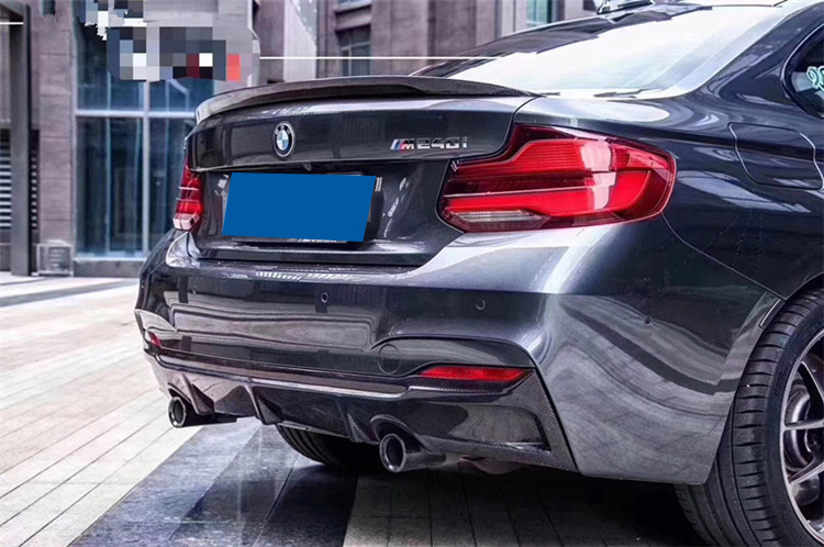 适用于f22f23宝马2系m235 220i改装碳纤维小包围前唇侧裙后唇尾翼 mp