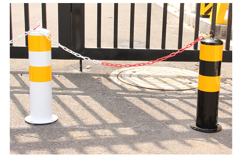 车位桩钢管警示柱停车位防撞柱固定桩道路隔离柱立柱挡车杆分道口柱