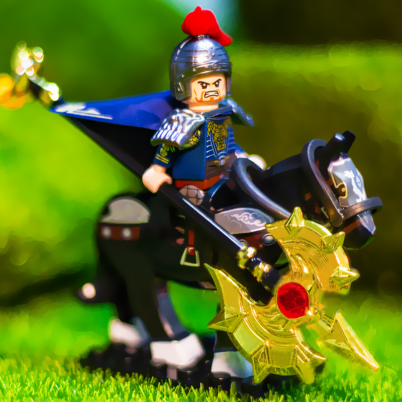 演义魏国夏侯惇第三方小兵三国小侠武将人仔人物积木 三国小侠第四季