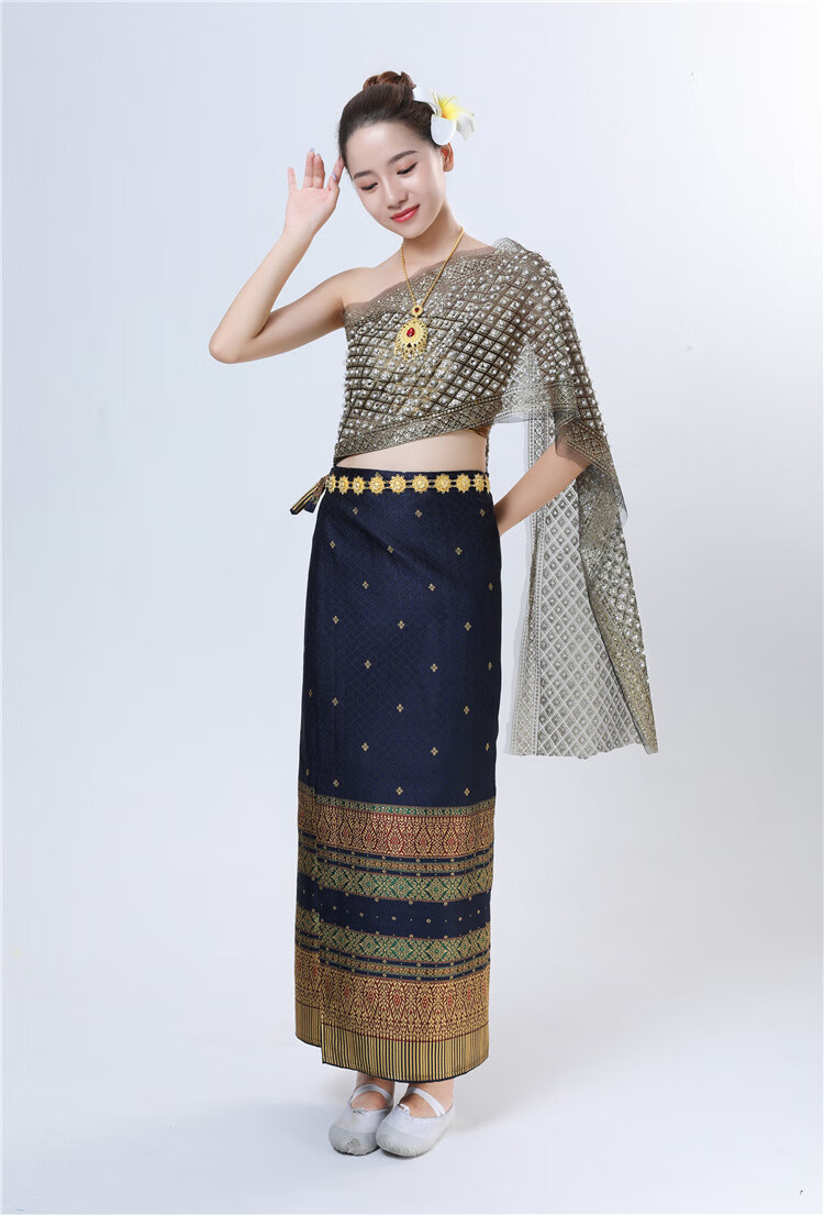 傣族服装泰国西双版纳裙套装情人节影楼摄影写真女装旅游民族风裙子