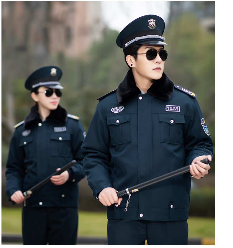 大棉袄保安棉衣男冬季棉袄防寒棉服冬装加厚工作服套装冬天多功能大衣