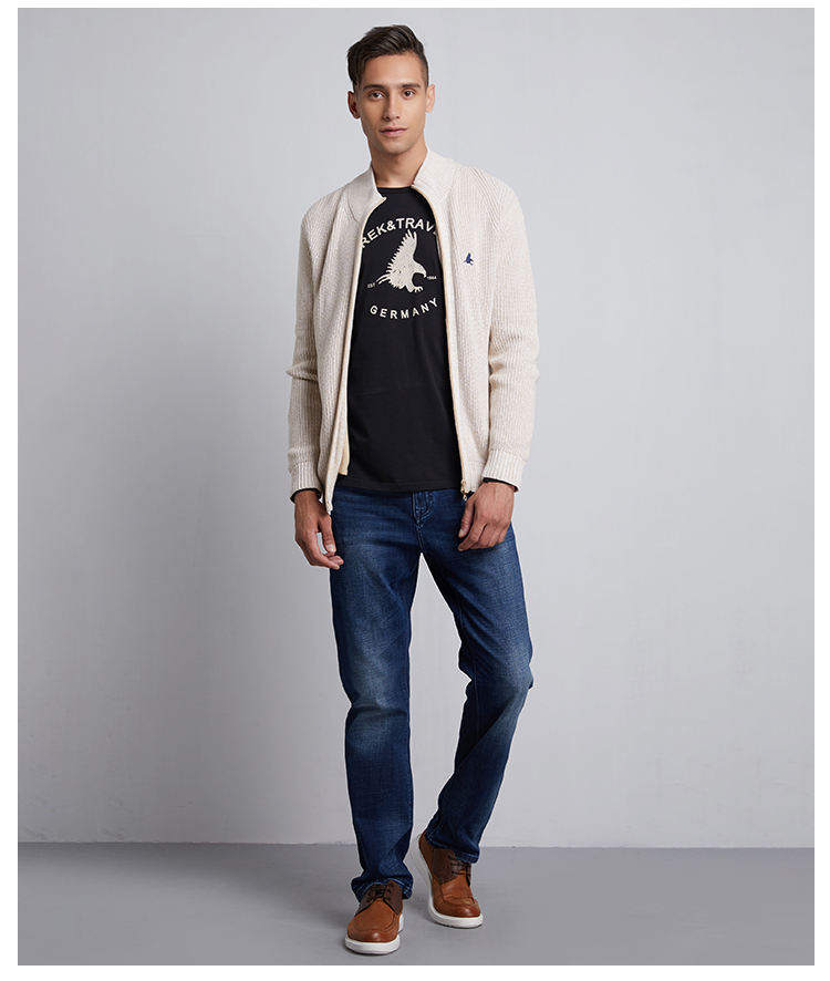 男装 针织衫 trek&travel trek&travel德国飞鹰秋季男士新款秋季纯棉
