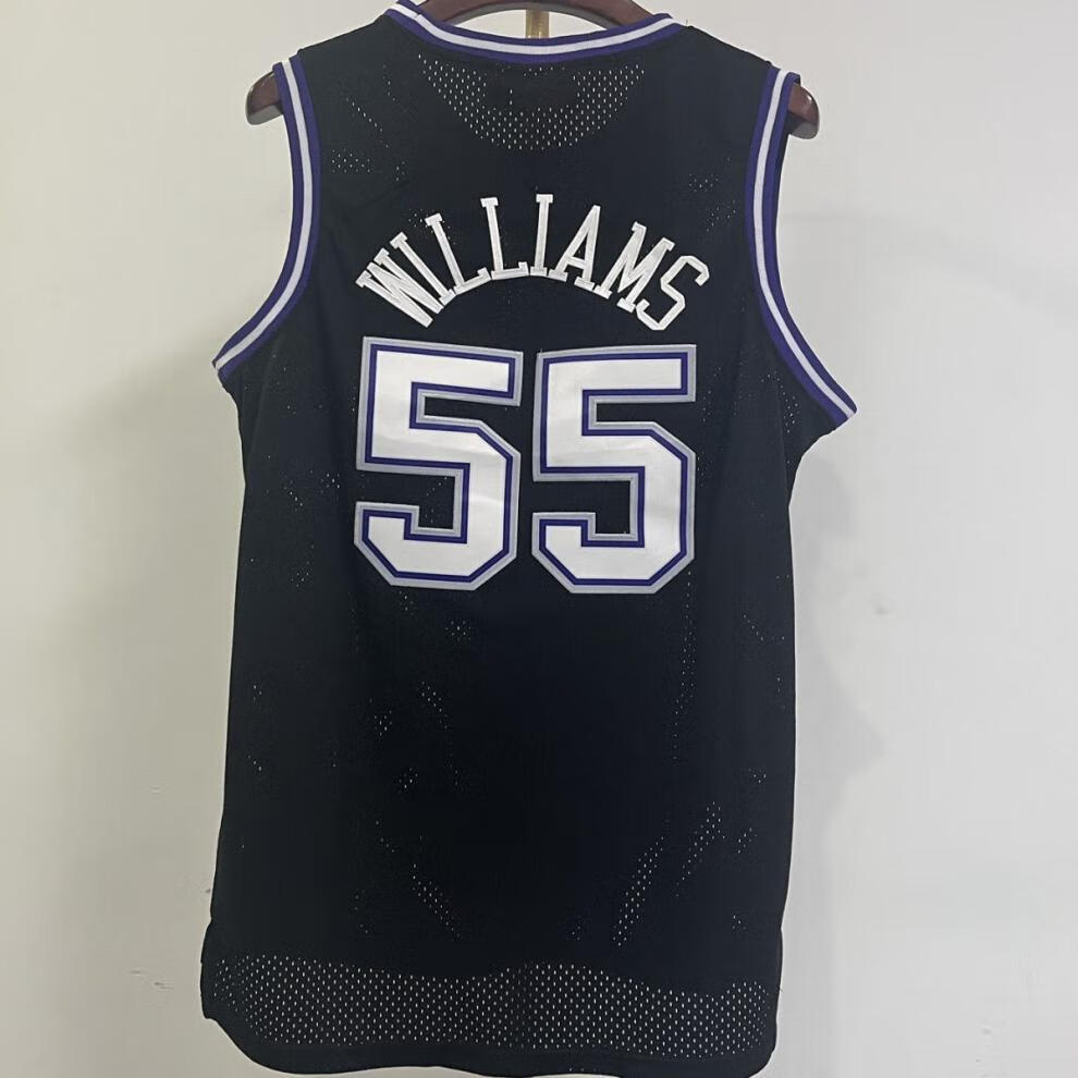滕讯体育同款国王队55号威廉姆斯球衣4韦伯刺绣复古4口袋just篮球裤