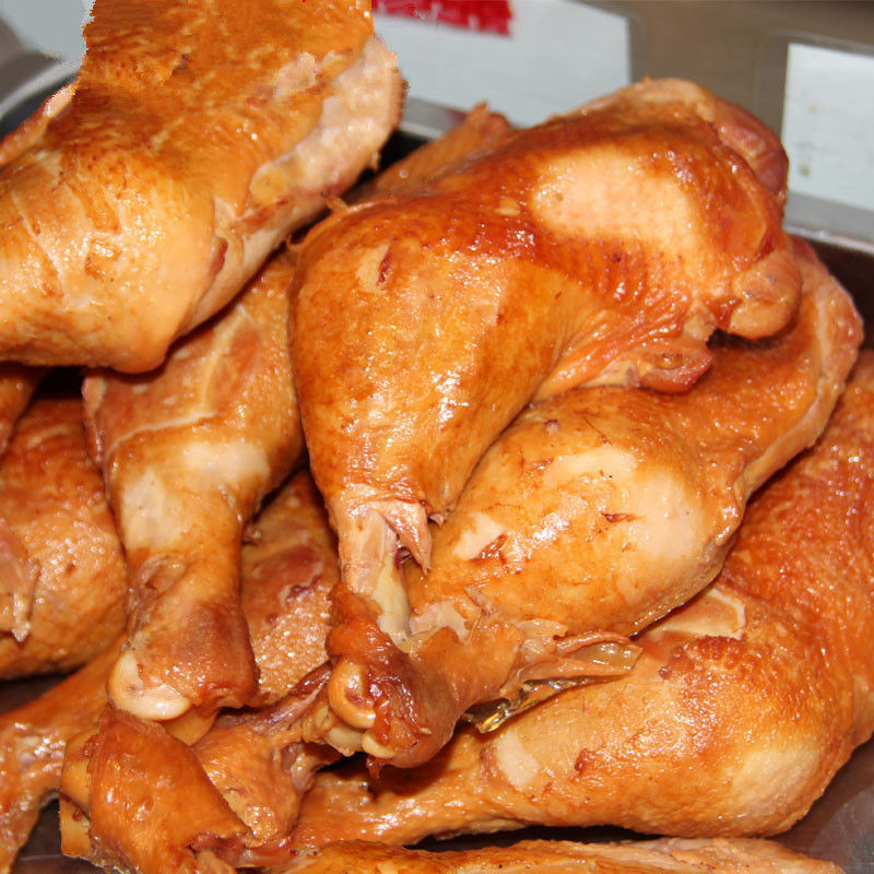 东北烧鸡腿香熏鸡腿即食卤味鸡肉熟食特产鸡肉小零食带皮鸡肉大腿