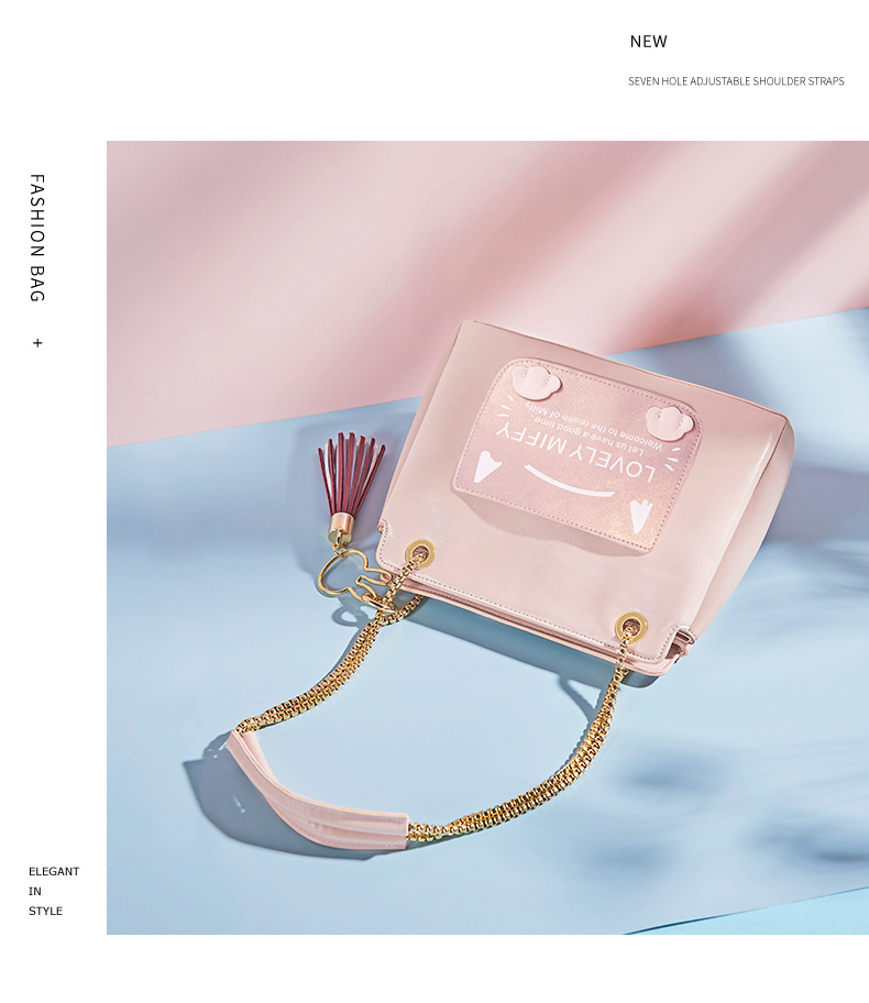 米菲miffy水桶包2021新款百搭ins单肩女包日韩lovely纯色大容量多口袋