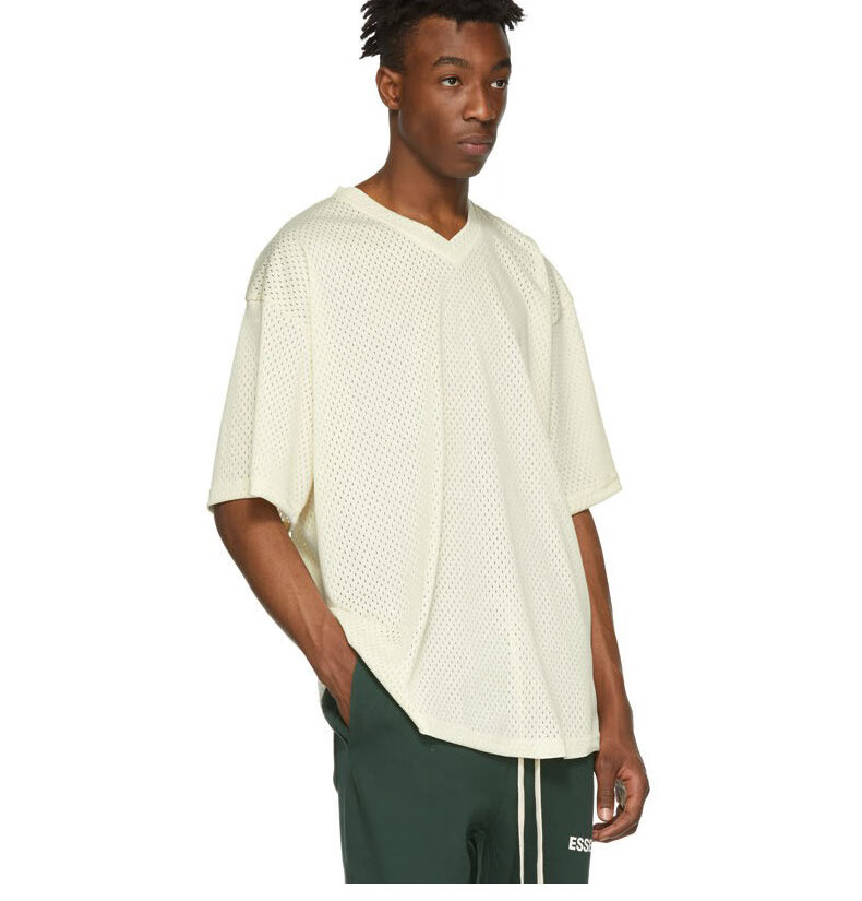 fog【官方旗舰】复线夏季休闲印花网眼短袖t恤宽松透气打底衫t恤衫潮