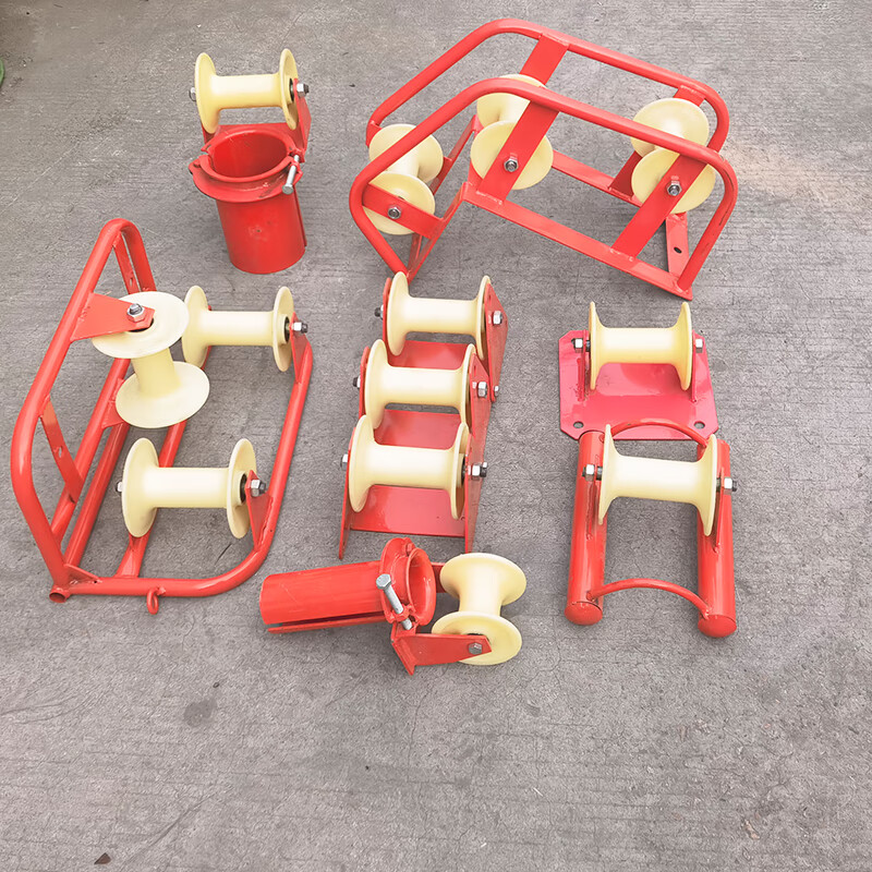 电线电缆放线滑轮井口管口电缆保护滑车转角平板滑轮尼龙放线滑车