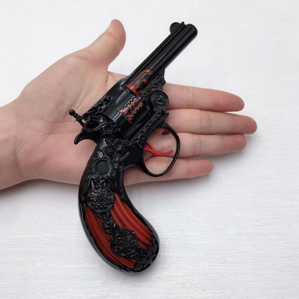 左轮砸响炮子全金属砸子炮响炮砸响枪纸炮枪打响纸枪怀旧玩具1205不可