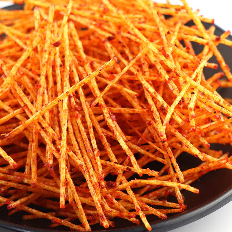 德临门 香酥金丝条辣条8090怀旧儿童零食面筋香辣麻辣丝老式网红 香酥