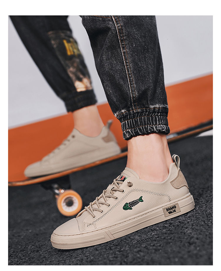鳄鱼恤crocodile男鞋2022新款板鞋男夏季透气百搭男士休闲鞋韩版潮流