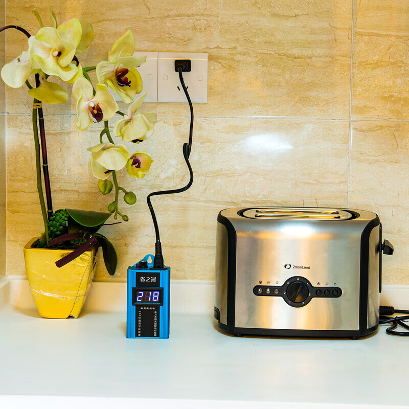 智能家用节电器液晶省电器电表冰箱伴侣省电加强版节能管家 80kw金色