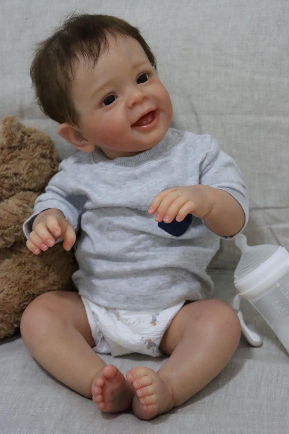 60厘米大号仿真婴儿重生洋娃娃男宝宝 男孩童装模特3-6个月 如图娃娃