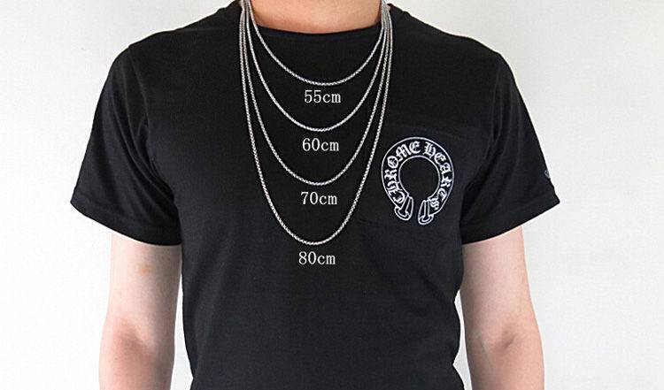 古天乐同款圆珠钛钢项链男女项链佛珠链观音佛牌吊坠吊牌配链lh粗5