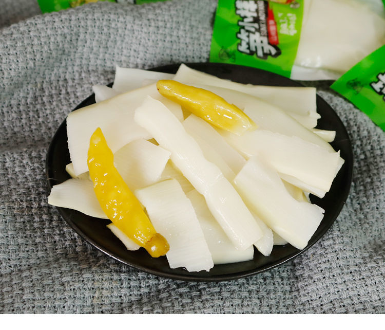 山椒脆笋泡椒竹笋嫩笋片笋尖网红休闲零食开袋即食小包 40包x28g【1