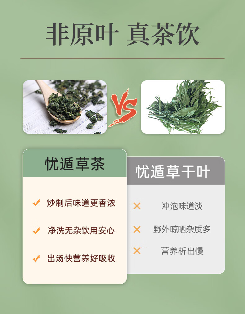 黎青茶 鳄嘴花茶 海南五指山忧遁草茶优盾草梨藜离清黎王草扭序花