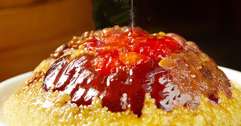 陕西特产红枣糜子甜饭甜食家宴酒店饭店速食半成品菜加热即食红枣糜子