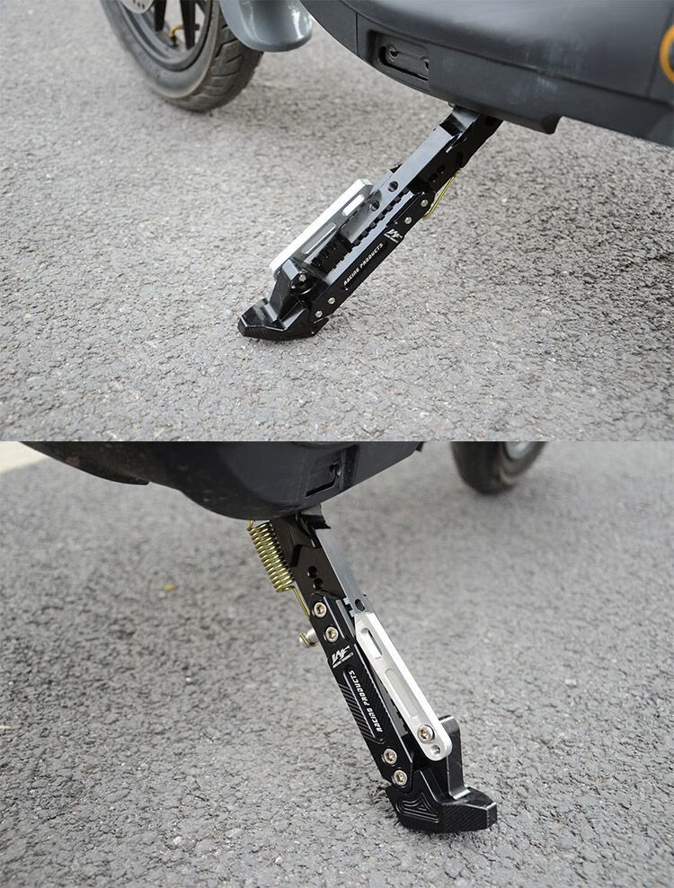 小牛ubn1susuqiuic侧撑脚撑支撑电动车加长边撑改装高端边撑蓝色