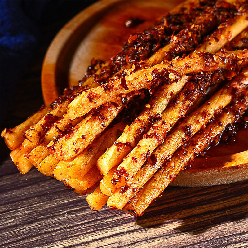 贵州特产双凤熟食辣条素面筋麻辣小吃零食208苗双凤牛板筋 麻辣味3包