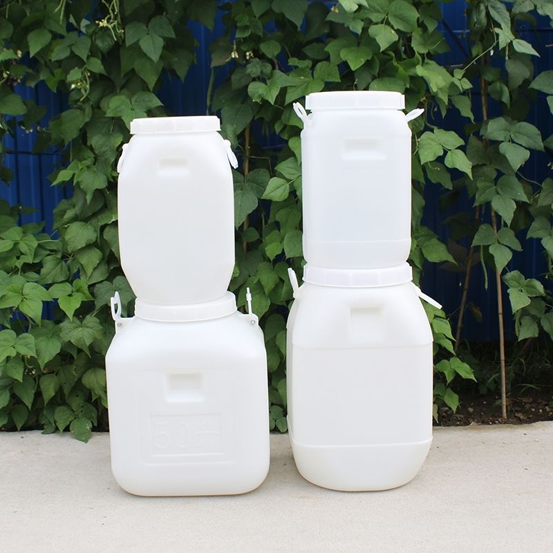 塑料蜂蜜桶食品级家用立式带盖大储水桶方形50l升桶酿酒桶酵素桶 50升