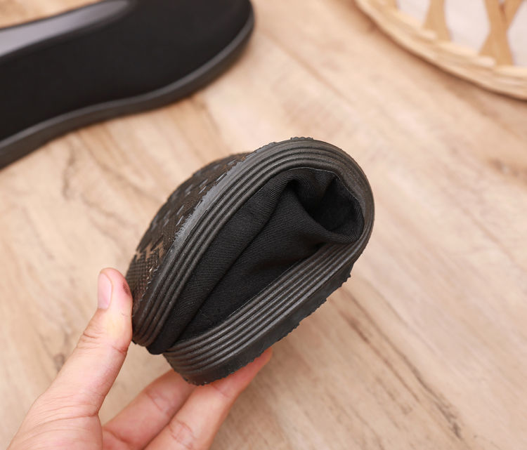 传统老北京布鞋男款圆口中老年老头鞋休闲剪刀口黑布鞋功夫老汗鞋 2号