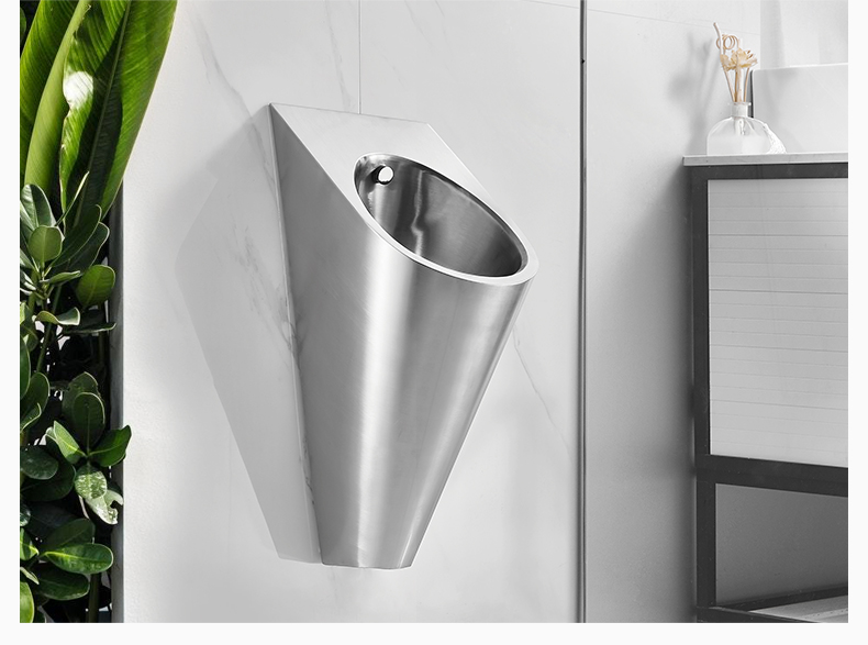 304不锈钢小便池挂墙式酒吧ktv厕所全自动一体感应器小便斗男尿斗套餐