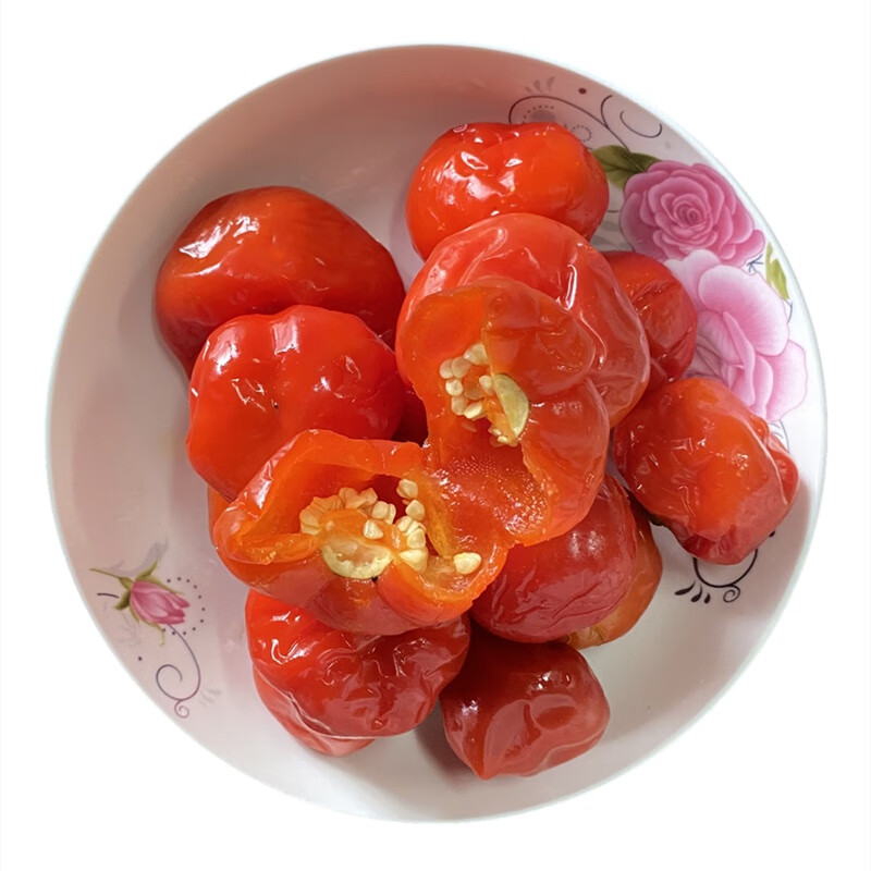 霍山灯笼泡椒 桶装红灯笼泡椒安徽霍山特产上土市腌圆珠椒连水 4-5斤