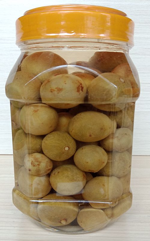 广东新兴特产凉果甜酸仁面果银链果零食900g瓶装