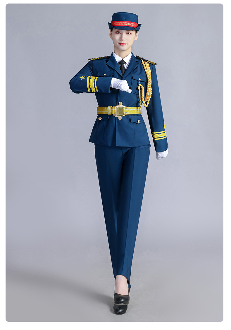 学生国旗护卫队服装队升旗手礼宾服学校升旗仪式乐队礼服 绿色男裤装