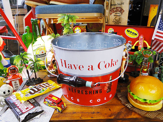 可口可乐收纳桶可口可乐纪念版冰桶铁桶收纳桶马口铁冰桶家居用品ins