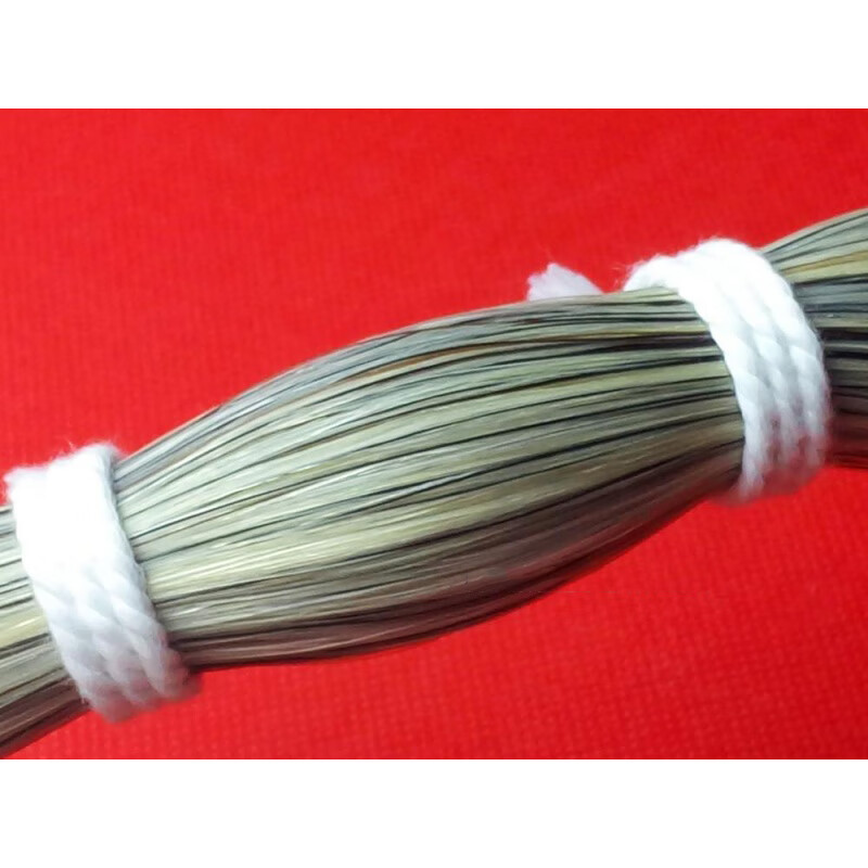 oloey 棕色马尾毛 马尾巴毛 小提琴弓毛 编织鸟套材料80-85厘米1两