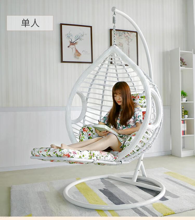 情侣摇摇椅 摇椅阳台家用休闲摇摇椅大人情侣逍遥椅藤编懒人摇摆椅藤