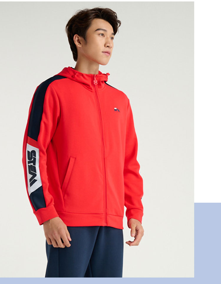 361° 男装连帽开襟卫衣22秋冬款时尚简约舒适休闲运动外套上衣男运动