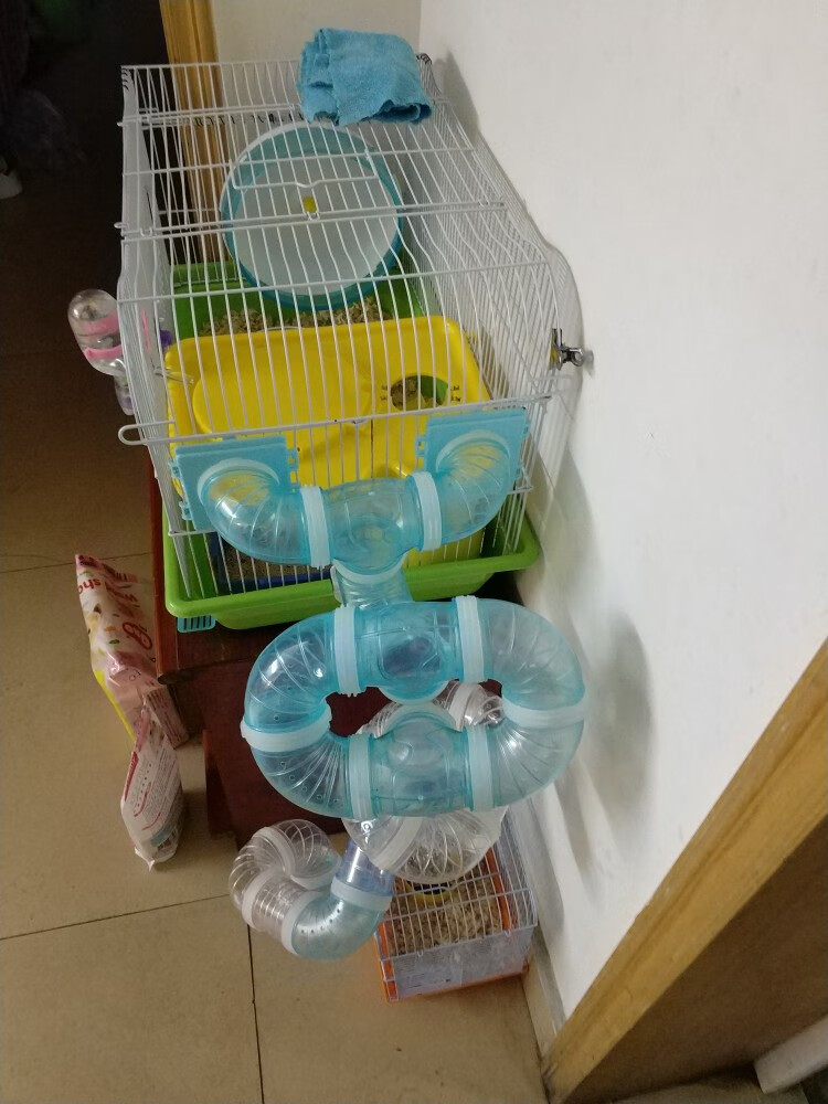 亚克力笼仓鼠外接管道玩具金丝熊笼外接隧道外接卡片改造零件用品弯