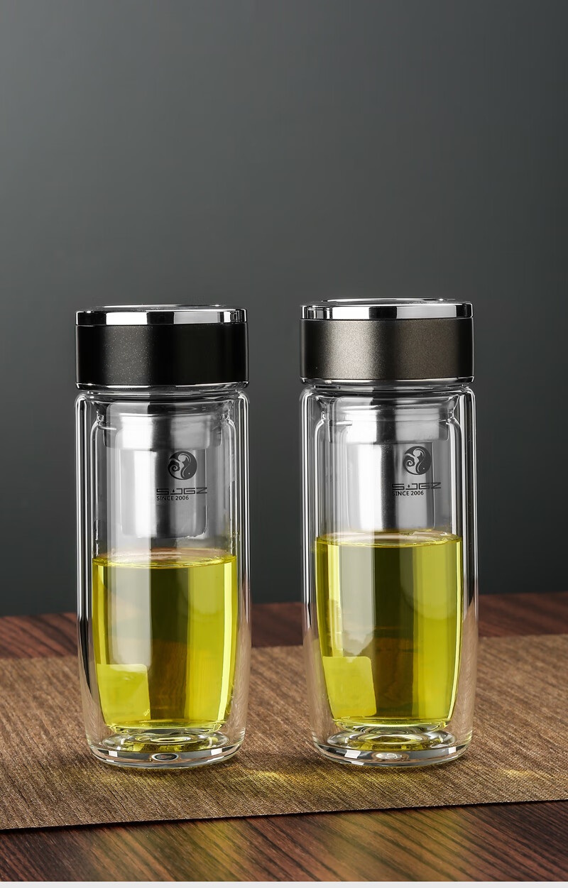 贵族高硼硅玻璃杯男士商务茶杯无铅水杯女士时尚家用杯子印字轻奢高档