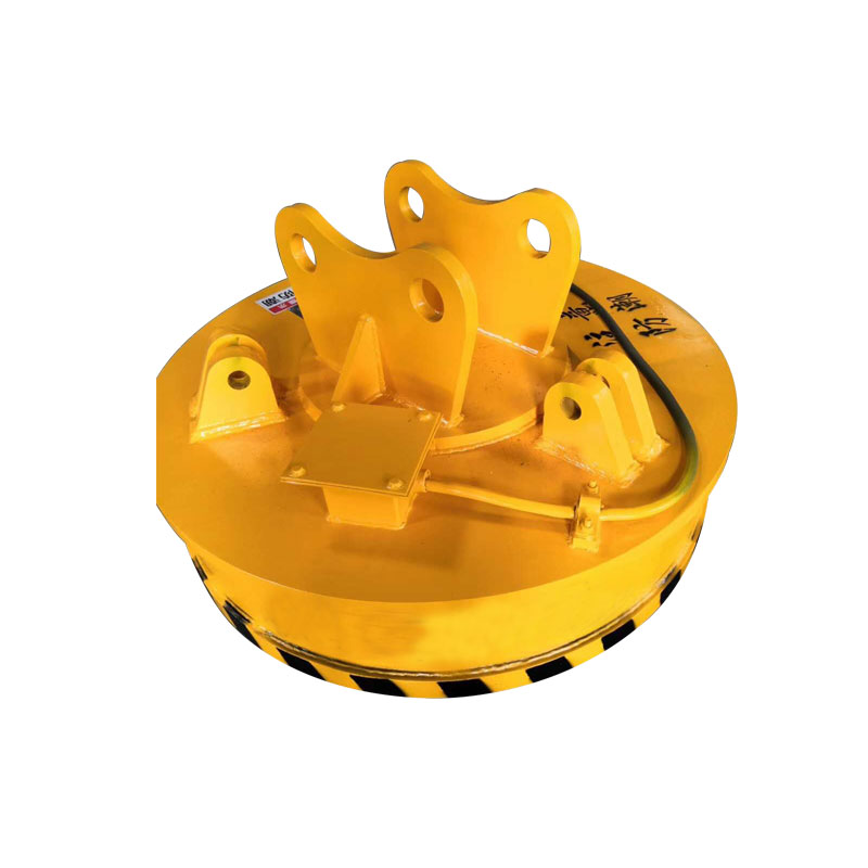 定制起重机强力圆形电磁吸盘吸废铁钢工业吊行车挖掘钩机叉车强磁吸盘