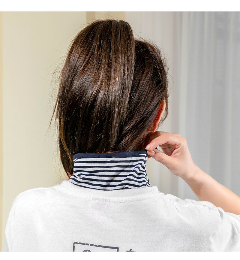 芭雅莲夏天颈椎围脖夏季护颈遮阳防晒脖套户外凉感假领子护脖子围巾