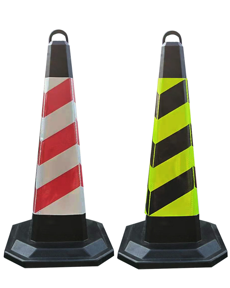 橡胶路锥锥形桶反光锥禁止停车路障雪糕桶请勿泊车雪糕筒警示柱 90
