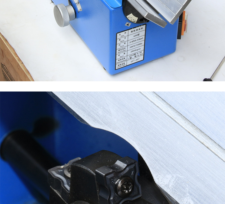 大型侧铣倒角机模具钢板刀盘r3角强力可调角度r角倒角机1545可调