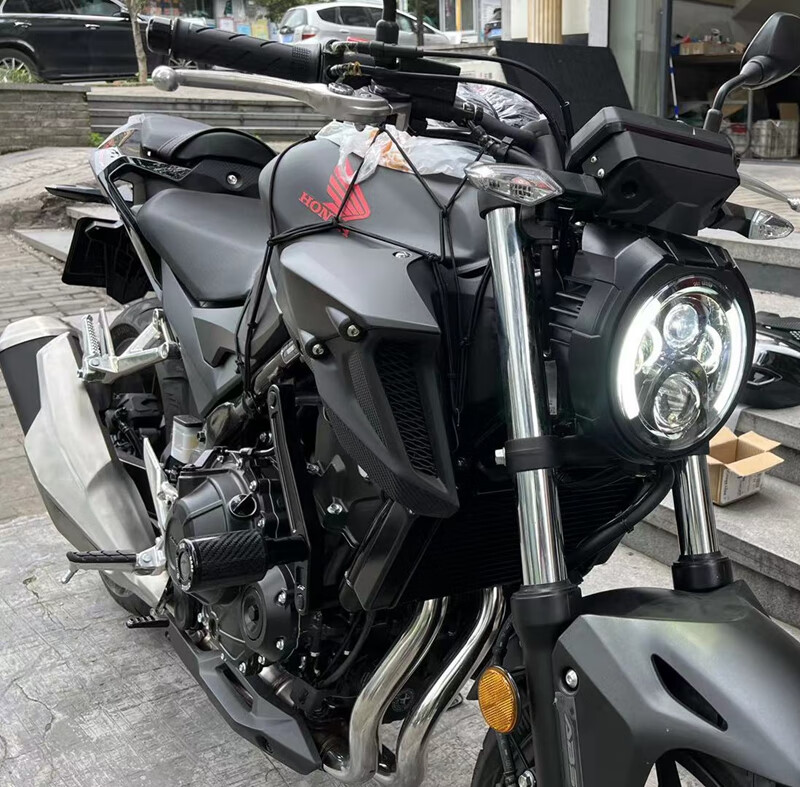 cb400f适用本田摩托车改装cb300r无损安装车灯cb650r圆灯大灯总成