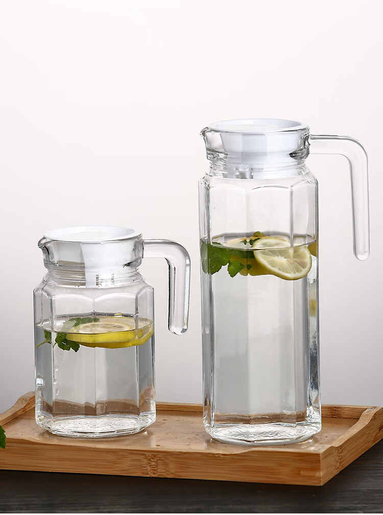 大容量玻璃冷水壶耐高温大扎壶饮料壶商用ktv餐厅果汁壶凉水壶柠檬壶