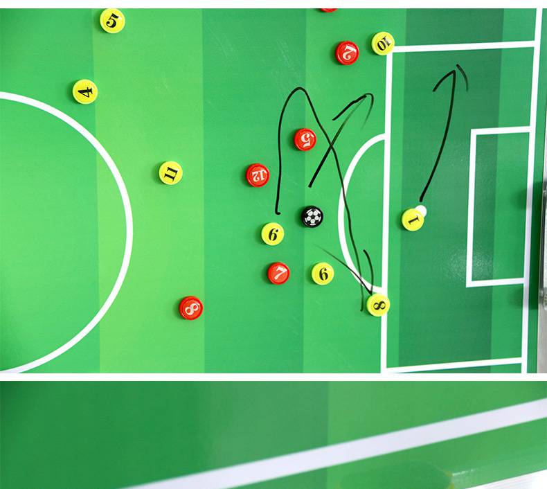 五人制足球战术板足球战术板教练板示教板足球战术本支架式战术板五人