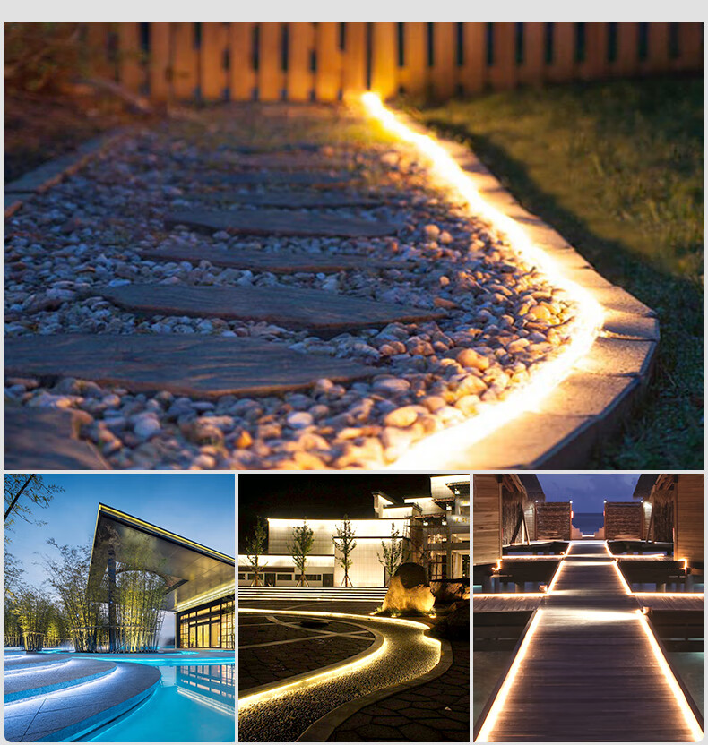 led灯带户外防水外墙室外弯曲照明12v装饰24长条官方超亮220v简梓同款