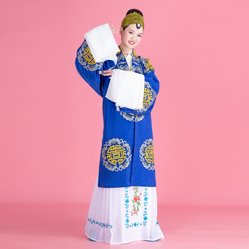 妲菲妮古装戏曲员外夫人服装京剧越剧老旦对披老奶奶戏服枣红色老旦戏