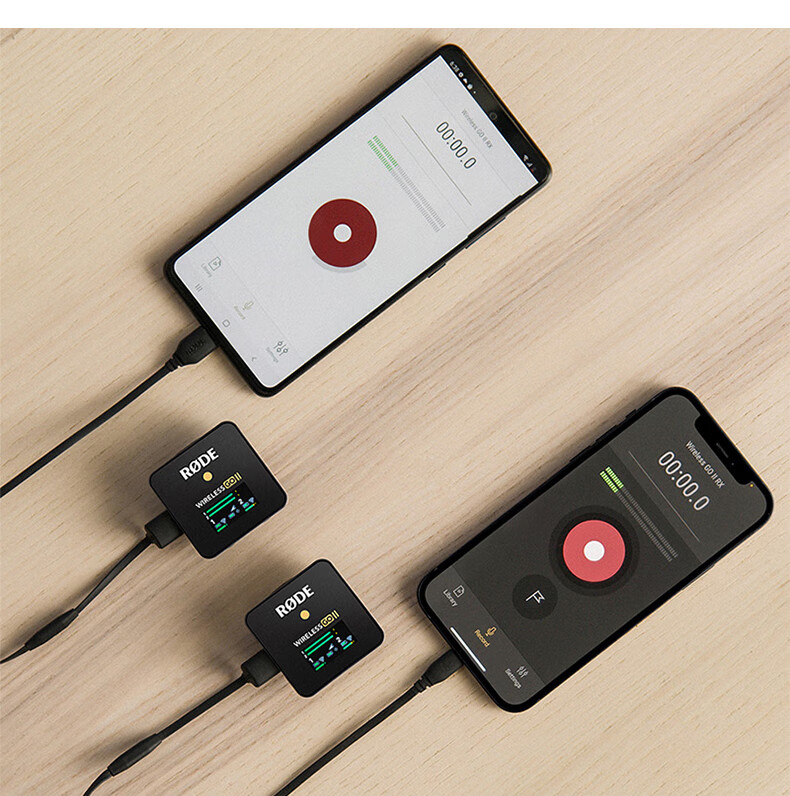 罗德wireless go ii 2二代无线麦克风rode一拖二领夹式收音麦克小蜜蜂