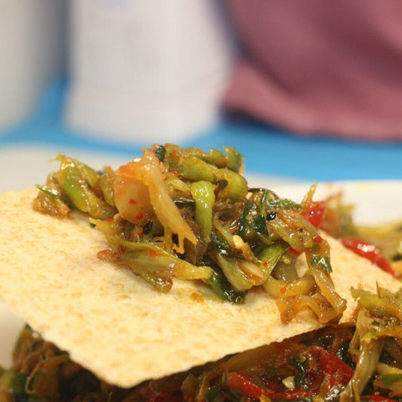 荻港香菜老许 480克/袋 芜湖香菜繁昌荻港老许香菜腌制咸菜泡菜小菜鲜